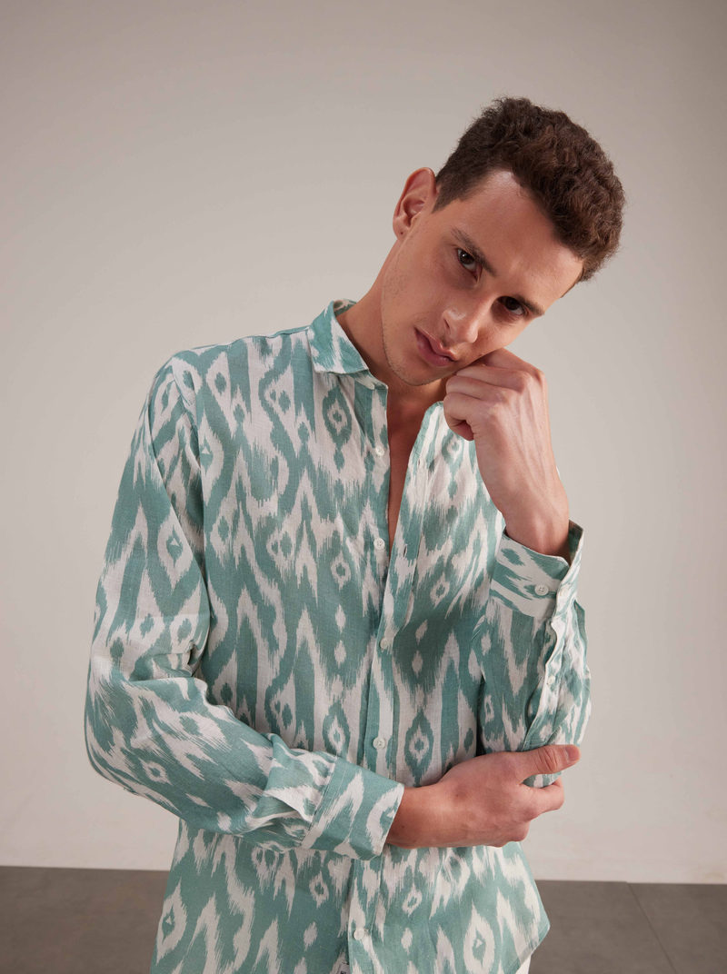 Seagreen Ikat