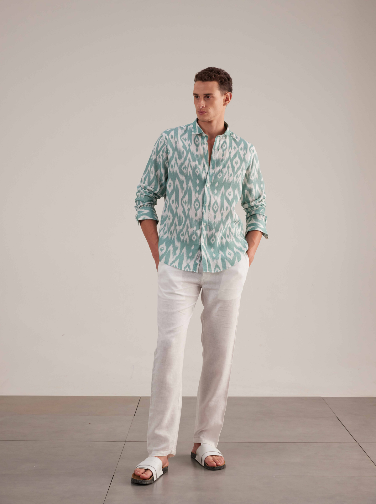 Seagreen Ikat